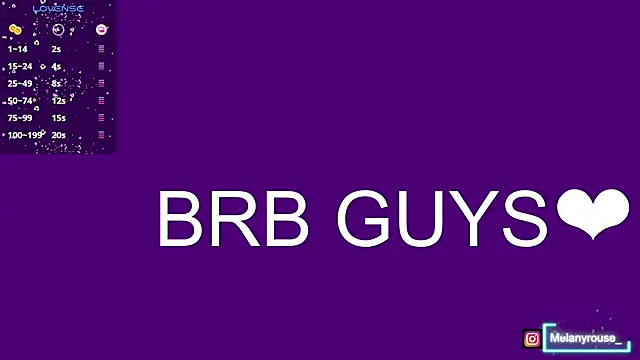 melanyrouse1 online show from January 31, 11:45 pm