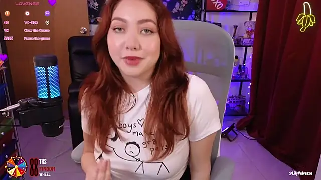 Snapshot of LilyVelvett chatting on February 28, 4:54 am LilyVelvett online show from February 28, 4:54 am
