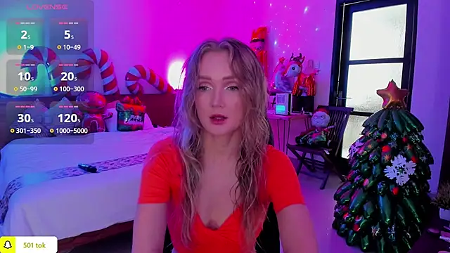 Snapshot of PrincessVS chatting on December 25, 4:12 am PrincessVS online show from December 25, 4:12 am