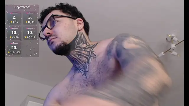 Snapshot of TattedCurls chatting on February 18, 2:38 am TattedCurls online show from February 18, 2:38 am