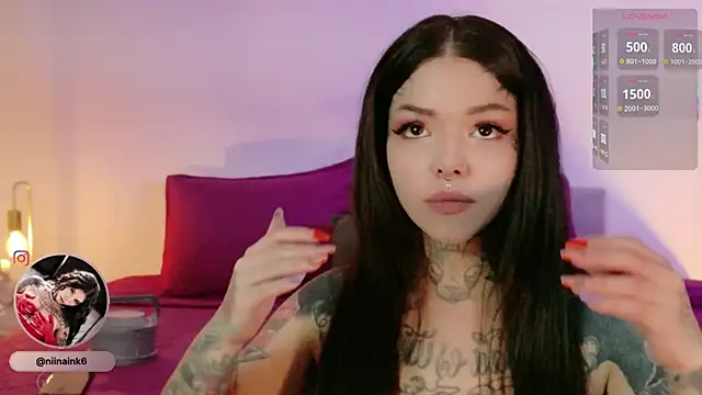 Snapshot of NinaInk chatting on November 7, 12:16 pm NinaInk online show from November 7, 12:16 pm