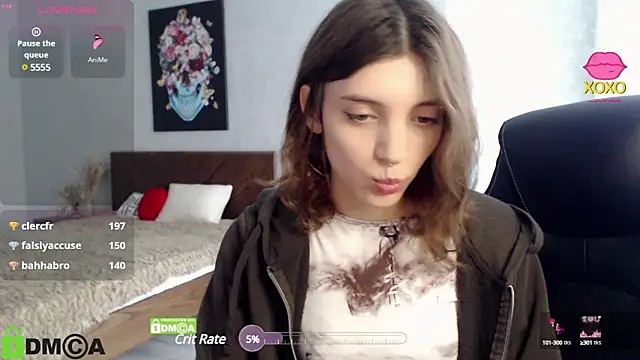 Snapshot of CherryBloom777 chatting on January 26, 10:34 am CherryBloom777 online show from January 26, 10:34 am