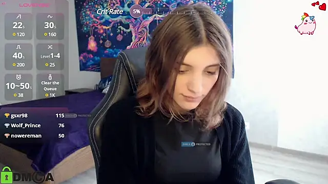 Snapshot of CherryBloom777 chatting on February 9, 11:14 am CherryBloom777 online show from February 9, 11:14 am