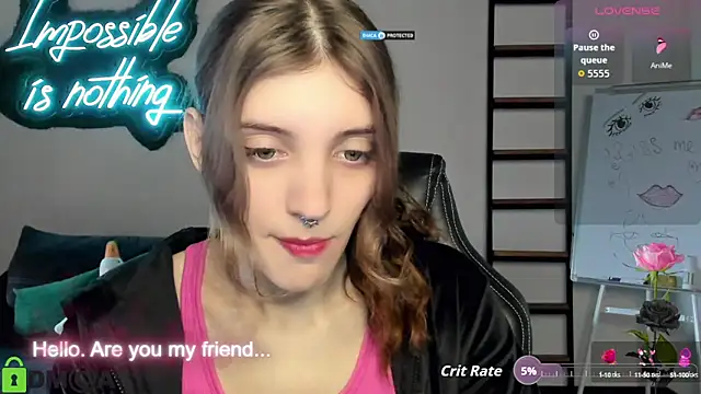 Snapshot of CherryBloom777 chatting on October 2, 6:53 am CherryBloom777 online show from October 2, 6:53 am