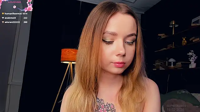 Snapshot of DominikaElis chatting on February 20, 6:50 am DominikaElis online show from February 20, 6:50 am