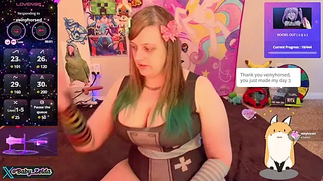 BabyZelda online show from December 9, 8:01 pm