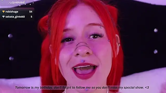 Snapshot of Daarlene chatting on February 7, 2:50 am Daarlene online show from February 7, 2:50 am