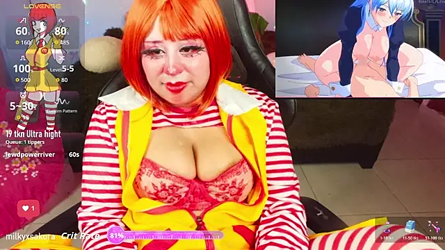 MilkyXSakura online show from November 9, 11:19 am