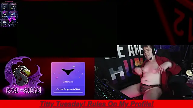 Snapshot of Rae-Suon chatting on November 5, 1:49 am Rae-Suon online show from November 5, 1:49 am