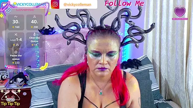 Snapshot of VickyColleman chatting on November 1, 1:40 am VickyColleman online show from November 1, 1:40 am
