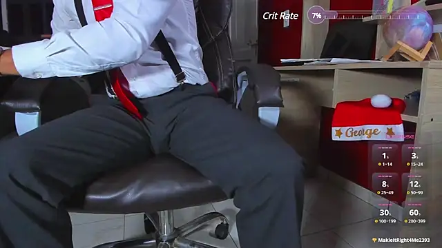 Snapshot of Hideintheoffice chatting on December 20, 5:47 am Hideintheoffice online show from December 20, 5:47 am