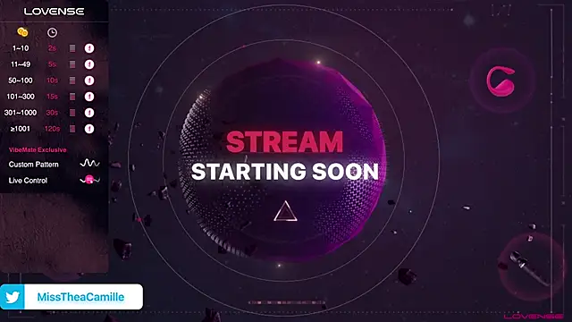 Snapshot of MissTheaCamille chatting on February 9, 12:28 am MissTheaCamille online show from February 9, 12:28 am