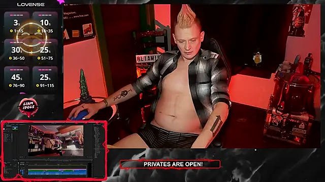 LiamIdols online show from January 23, 6:24 pm