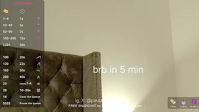 PauLaaCam online show from September 18, 2:57 am