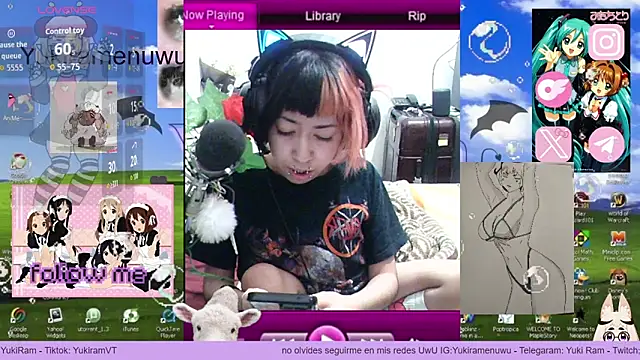 YukiRam online show from December 19, 2:40 am