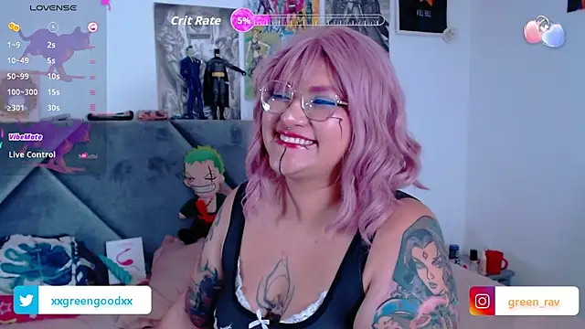 Snapshot of XxGreenGoodxX chatting on October 10, 7:13 pm XxGreenGoodxX online show from October 10, 7:13 pm