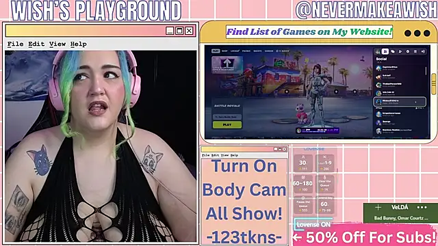 nevermakeawish online show from February 20, 5:02 pm