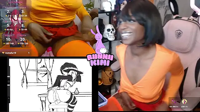 Snapshot of bunniikimi chatting on October 5, 1:31 pm bunniikimi online show from October 5, 1:31 pm