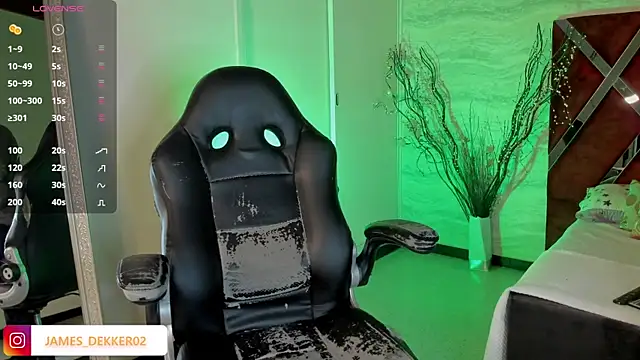 Snapshot of JamesDeker chatting on October 6, 8:06 pm JamesDeker online show from October 6, 8:06 pm