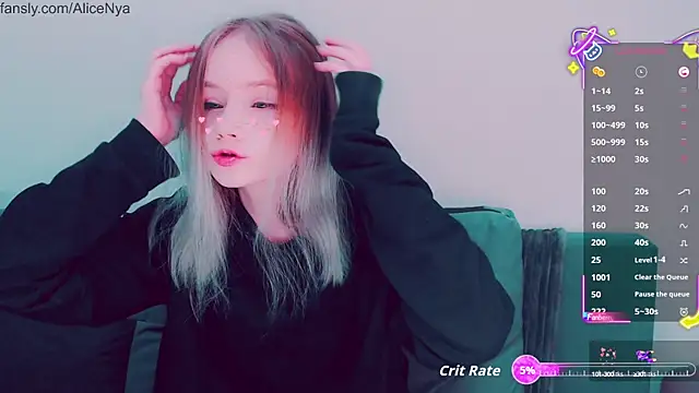 AliceNya cute online show from October 15, 4:34 am