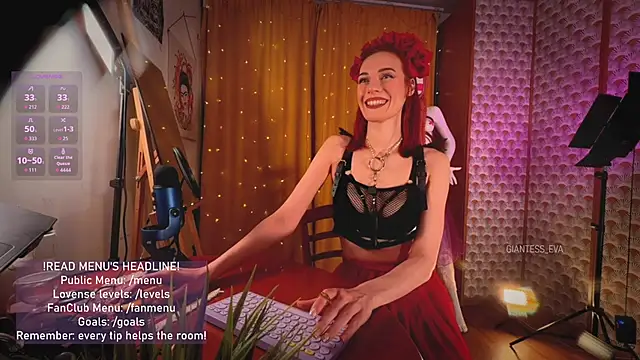 Giantess Eva online show from April 12, 5:51 pm