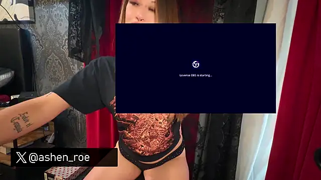 Snapshot of AshenRoe chatting on March 1, 12:12 am AshenRoe online show from March 1, 12:12 am