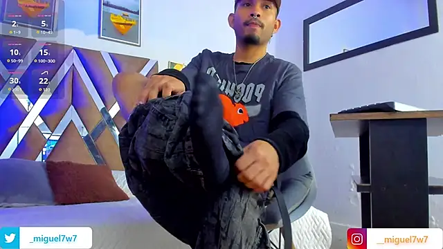   Miguel7w7 online show from January 10, 7:15 pm