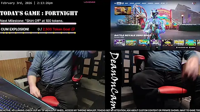 DeanonCam online show from February 3, 8:14 pm