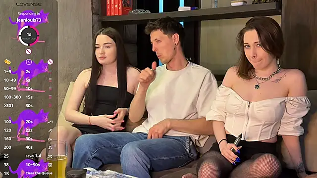 Three Some Dream online show from April 7, 5:35 pm