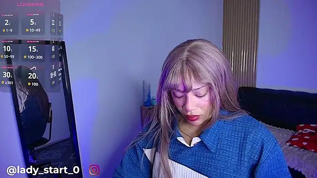 leydi start  online show from April 19, 3:33 pm