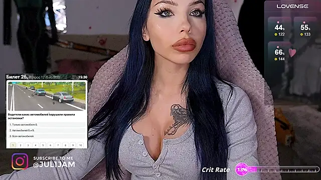 juli jam online show from October 13, 8:09 pm