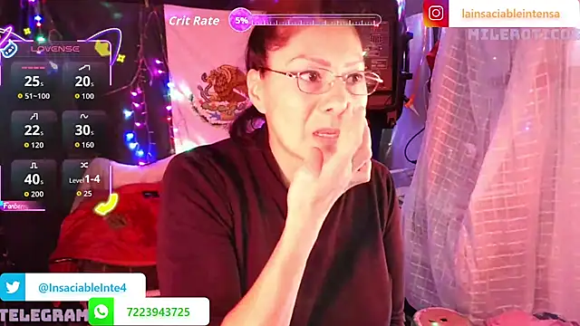 LaInsaciableIntensa online show from March 8, 11:41 pm