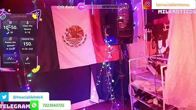 LaInsaciableIntensa online show from April 2, 2:31 am