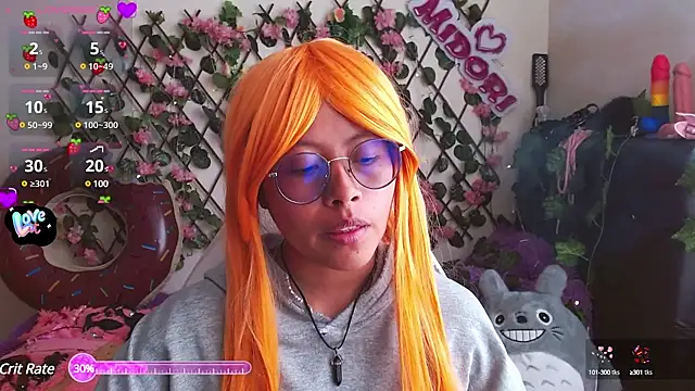 Snapshot of MidoriQuiinn chatting on January 23, 8:35 pm MidoriQuiinn online show from January 23, 8:35 pm