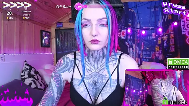 Snapshot of NekoCyber chatting on December 2, 5:04 am NekoCyber online show from December 2, 5:04 am