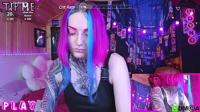 Snapshot of NekoCyber chatting on December 20, 3:03 am NekoCyber online show from December 20, 3:03 am