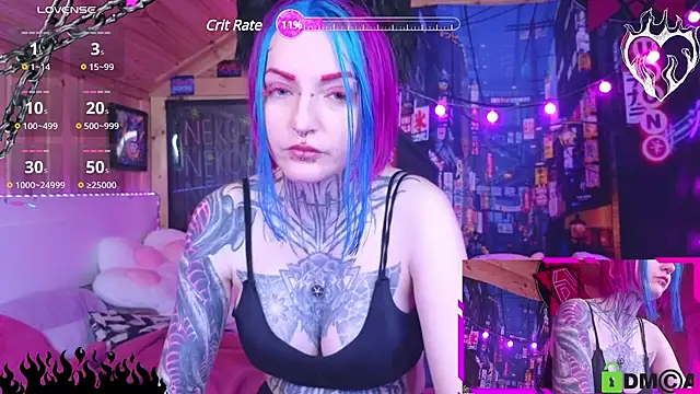 Snapshot of NekoCyber chatting on December 30, 4:20 am NekoCyber online show from December 30, 4:20 am