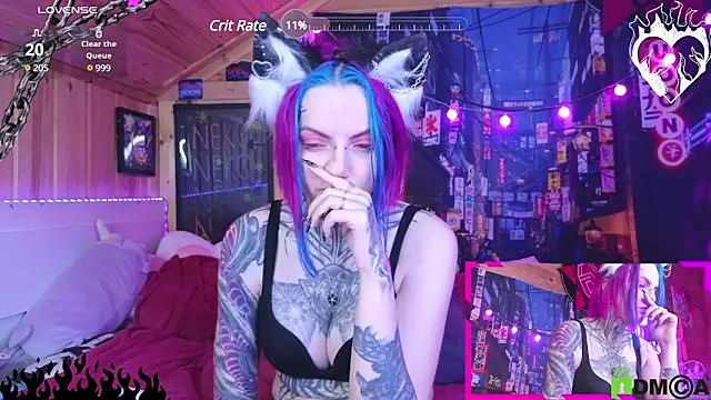 Snapshot of NekoCyber chatting on January 25, 9:26 am NekoCyber online show from January 25, 9:26 am