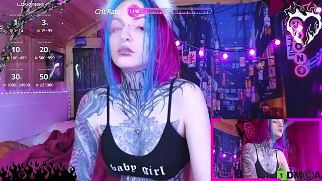 Snapshot of NekoCyber chatting on February 19, 6:00 am NekoCyber online show from February 19, 6:00 am