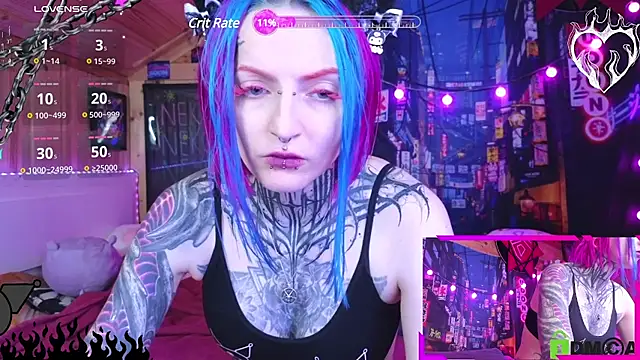 Snapshot of NekoCyber chatting on February 20, 5:01 am NekoCyber online show from February 20, 5:01 am