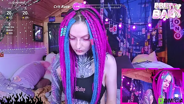 Snapshot of NekoCyber chatting on October 1, 5:02 am NekoCyber online show from October 1, 5:02 am