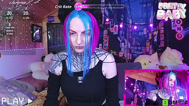 Snapshot of NekoCyber chatting on October 19, 5:08 am NekoCyber online show from October 19, 5:08 am