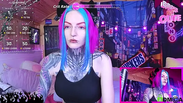 Snapshot of NekoCyber chatting on December 3, 4:53 am NekoCyber online show from December 3, 4:53 am