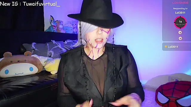 Snapshot of TuWaifuVirtual1 chatting on November 1, 12:34 am TuWaifuVirtual1 online show from November 1, 12:34 am